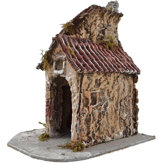 Casa de resina de 18x18x22 cm de altura. Mundo Pesebres
