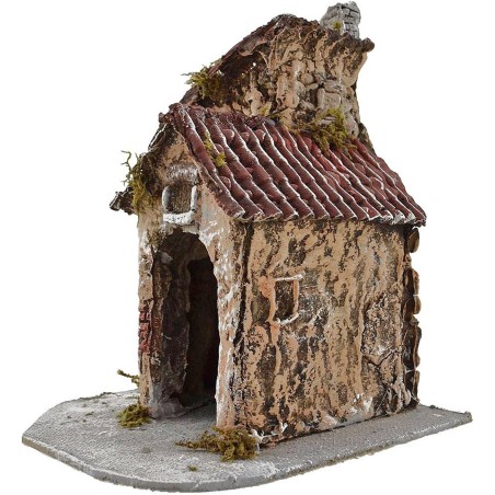 Casa de resina de 18x18x22 cm de altura. Mundo Pesebres