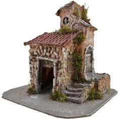 Casa in resina cm 22x21x24 h. Mondo Presepi