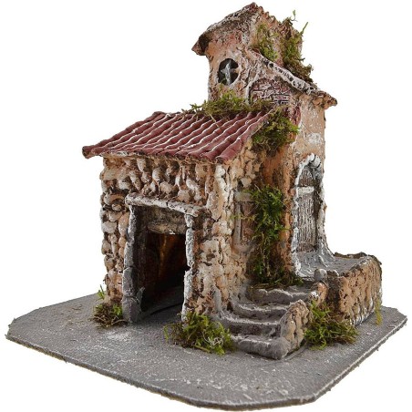 Casa in resina cm 22x21x24 h. Mondo Presepi