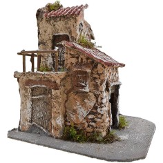 Casa in resina cm 22x21x24 h. Mondo Presepi 2