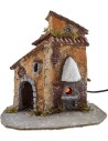 Casa de resina con horno funcional de 19x15,5x22 cm h.