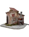 Casa de resina con horno funcional de 19x16x15 cm h.
