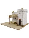 Casa de resina con toldo de 22x18x14 cm h.