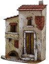 Casa in sughero con balcone cm 18x13x24 h. Mondo Presepi