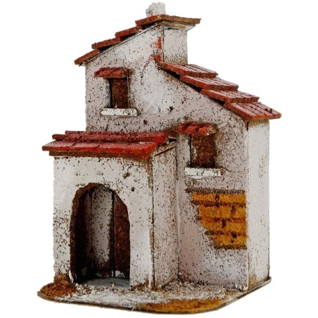 Cork house with porch cm 10x9.5x15.5 h.