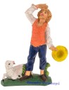 Shepherd with sheep in pvc 10 cm