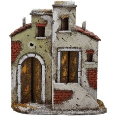 Cork house with scale cm 20x12x23 h. 2