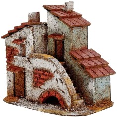 House in cork with stairs cm 14x8, 5x12 h.