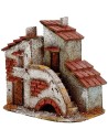 Casa de corcho con escaleras de 14x8,5x12 cm h.