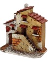 Casa de corcho con escalera de 16x9x16 cm de altura, Mondo Presepi