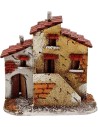 Casa in sughero con scalinata cm 16x9x16 h, Mondo Presepi