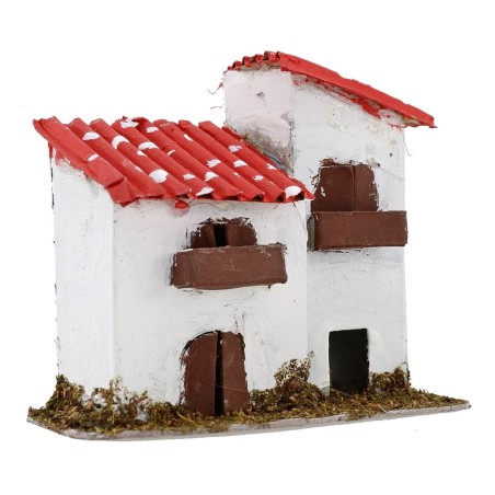 Casale con tetto rosso per presepe cm 13x8x11 h Mondo Presepi