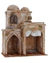 Casa palestina con tienda y templo de 25x14,5x30 cm h