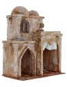 Casa palestina con tienda y templo de 25x14,5x30 cm h