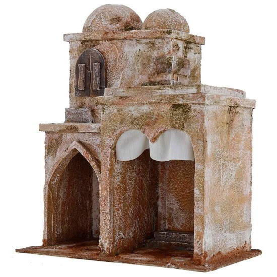 Casa palestinese con bottega e tempio cm 25x14,5x30 h Mondo