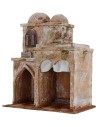 Casa palestina con tienda y templo de 25x14,5x30 cm h