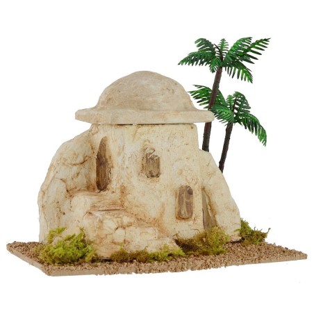 Casa palestinese con scalinata ed arco cm 18x11x15 h Mondo