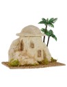 Casa palestinese con scalinata ed arco cm 18x11x15 h Mondo