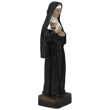 Santa Rita de Casia 12 cm estatua de resina Mundo Pesebres