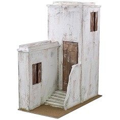 Palestinian house in stuccoed wood cm 53x29x63 h for statues of