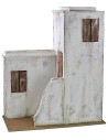Casa palestina de madera estucada de 53x29x63 cm h para