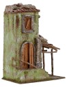 Casa rústica con pórtico de 25x14,5x33,5 cm de altura para