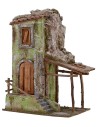 Casa rústica con pórtico de 25x14,5x33,5 cm de altura para