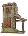 Casa rústica con pórtico de 25x14,5x33,5 cm de altura para
