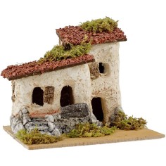 Rustic home for presepe cm 16x15x12, 5 h. 2
