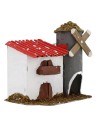 Cascine with silos for presepe cm 12x8x11, 5 h