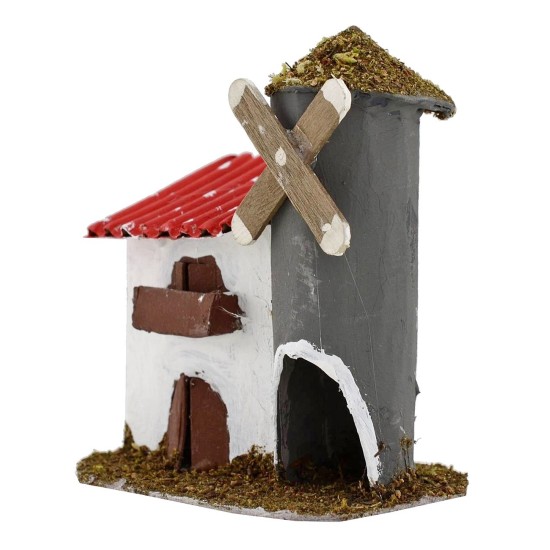 Cascina con silos per presepe cm 12x8x11,5 h Mondo Presepi