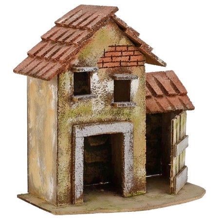 Cascina con stalla 24x14x25h Mondo Presepi