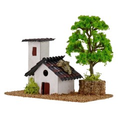 Cascine for nativity scene with tree 15x8x9h cm 2