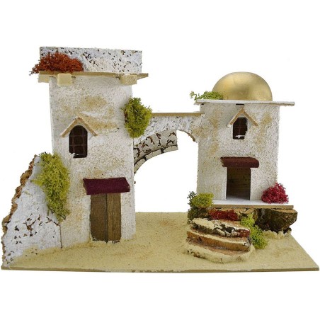Case Arabe presepe cm 28x15x20 h. Mondo Presepi
