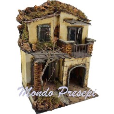 Case Napoletane stile 700 presepe con portone cm 30x25 Mondo