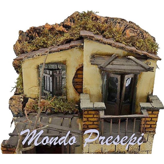 Case Napoletane stile 700 presepe con portone cm 30x25 Mondo