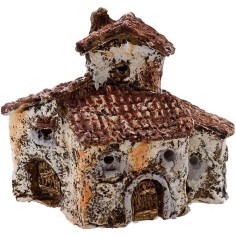 Stacked houses in resin cm 9x5x8 h.