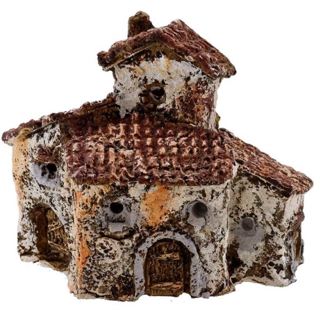 Stacked houses in resin cm 9x5x8 h.