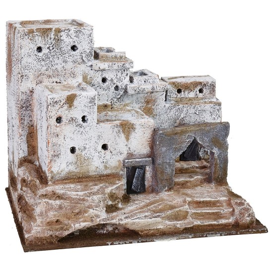 Casas árabes en la distancia cm 22x15x17,5 h distancia.