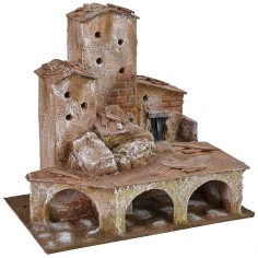 Case coloniche con porticato cm 22x15x21 h 2