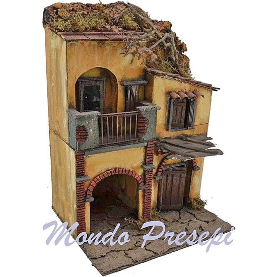 Case con balcone cm 30x25 Mondo Presepi
