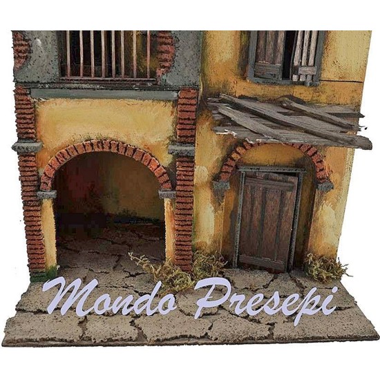 Casas con balcón de 30x25 cm Mundo Belenes