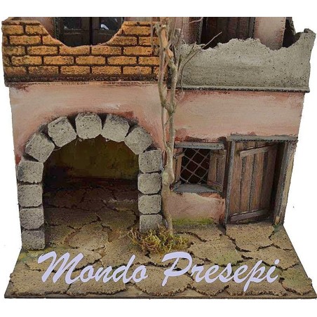 Case con balcone cm 30x25x40 h. Mondo Presepi