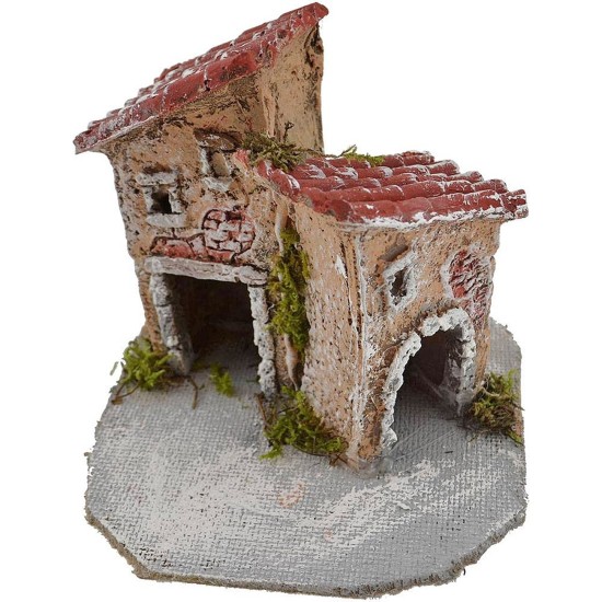 Resin houses cm 12,5x12,5x10 h.