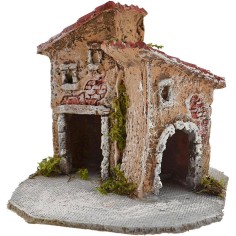 Resin houses cm 12,5x12,5x10 h.