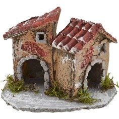 Case in resina cm 12x8x8 h. Mondo Presepi