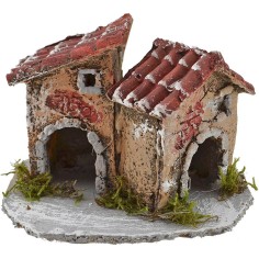 Resin houses cm 12x8x8 h. 2