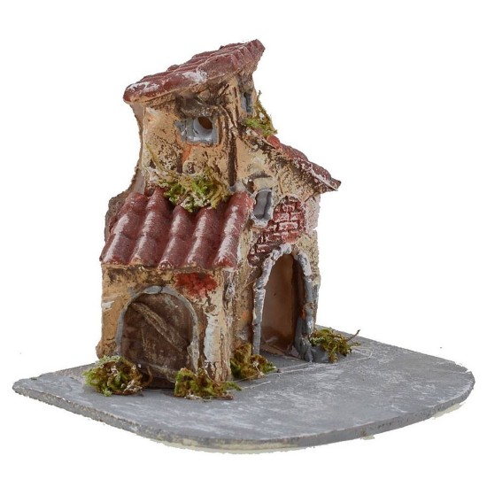 Resin houses for creche 12x11x11 cm h.