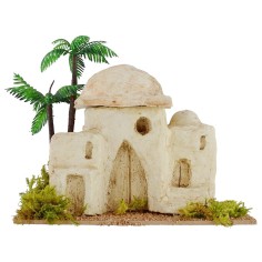 Case palestinesi con palma cm 17,8x11x15 h Mondo Presepi